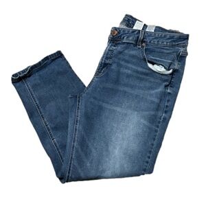 Time and Tru Petite Straight Blue Jeans Cotton Polyester Spandex Women Size 20